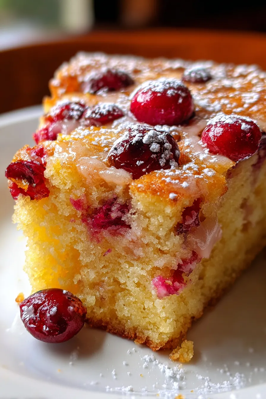 Cranberry Orange Breakfast Cake-whole-overhead