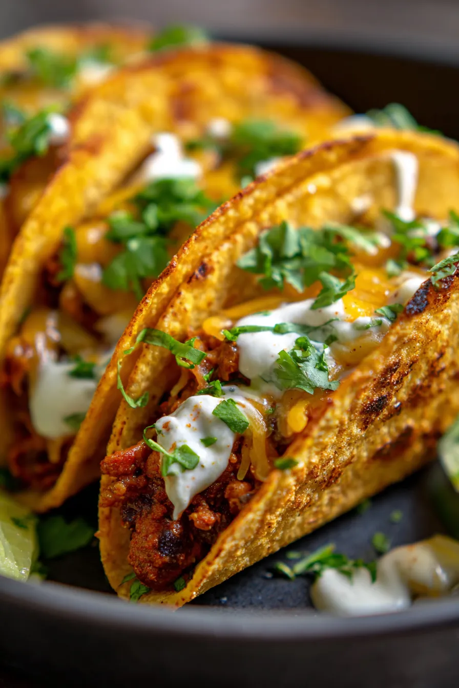 Crispy Black Bean Tacos-garnish-vibrant