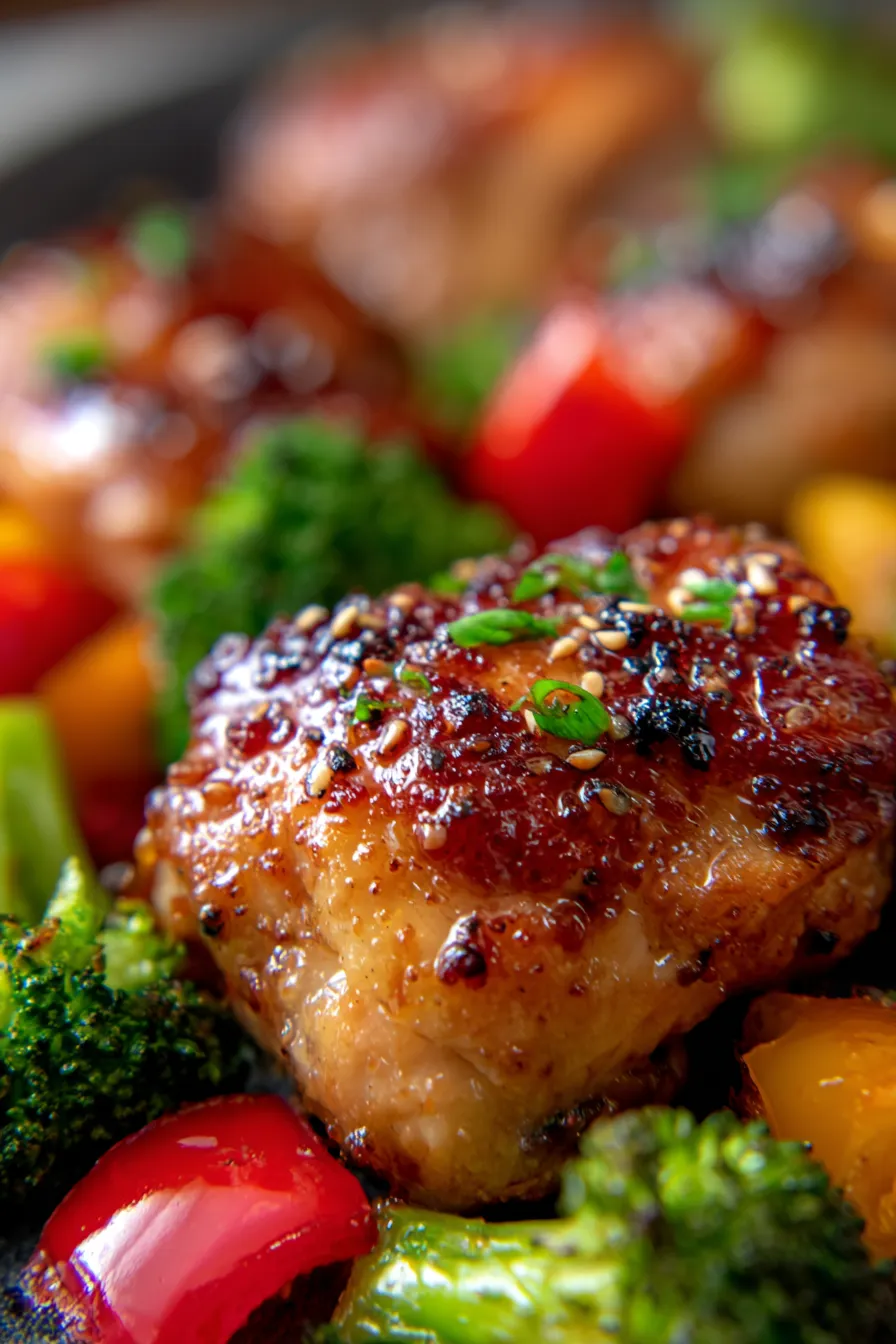 Dump-and-Bake Teriyaki Chicken-serving-suggestion