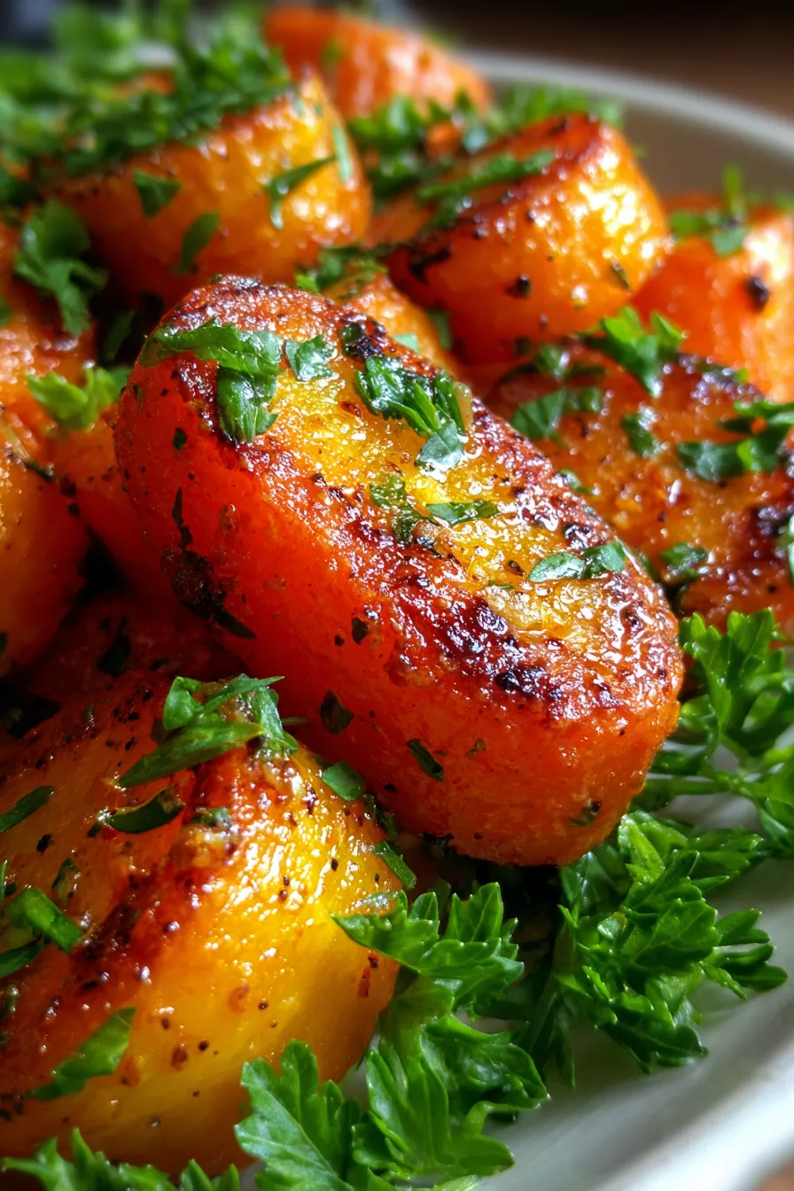 Honey Garlic Carrots-serving-dish-platter