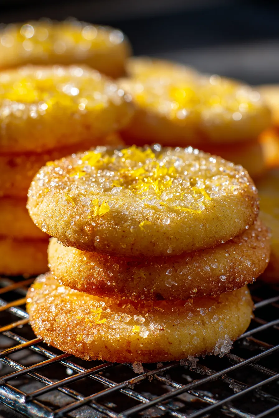 Lemon Sugar Cookie Recipe-stack-plated