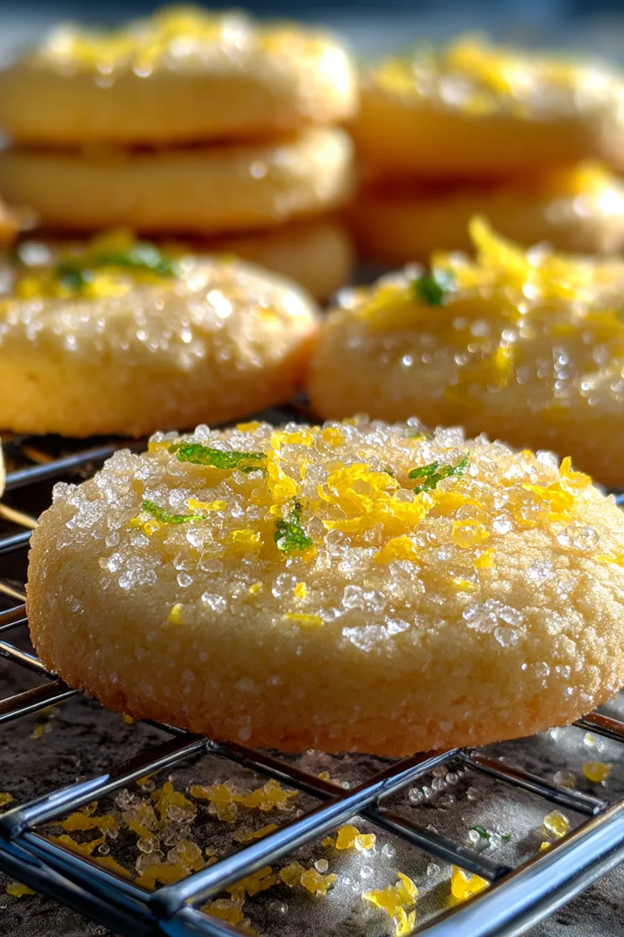 Lemon Sugar Cookie Recipe-texture-closeup