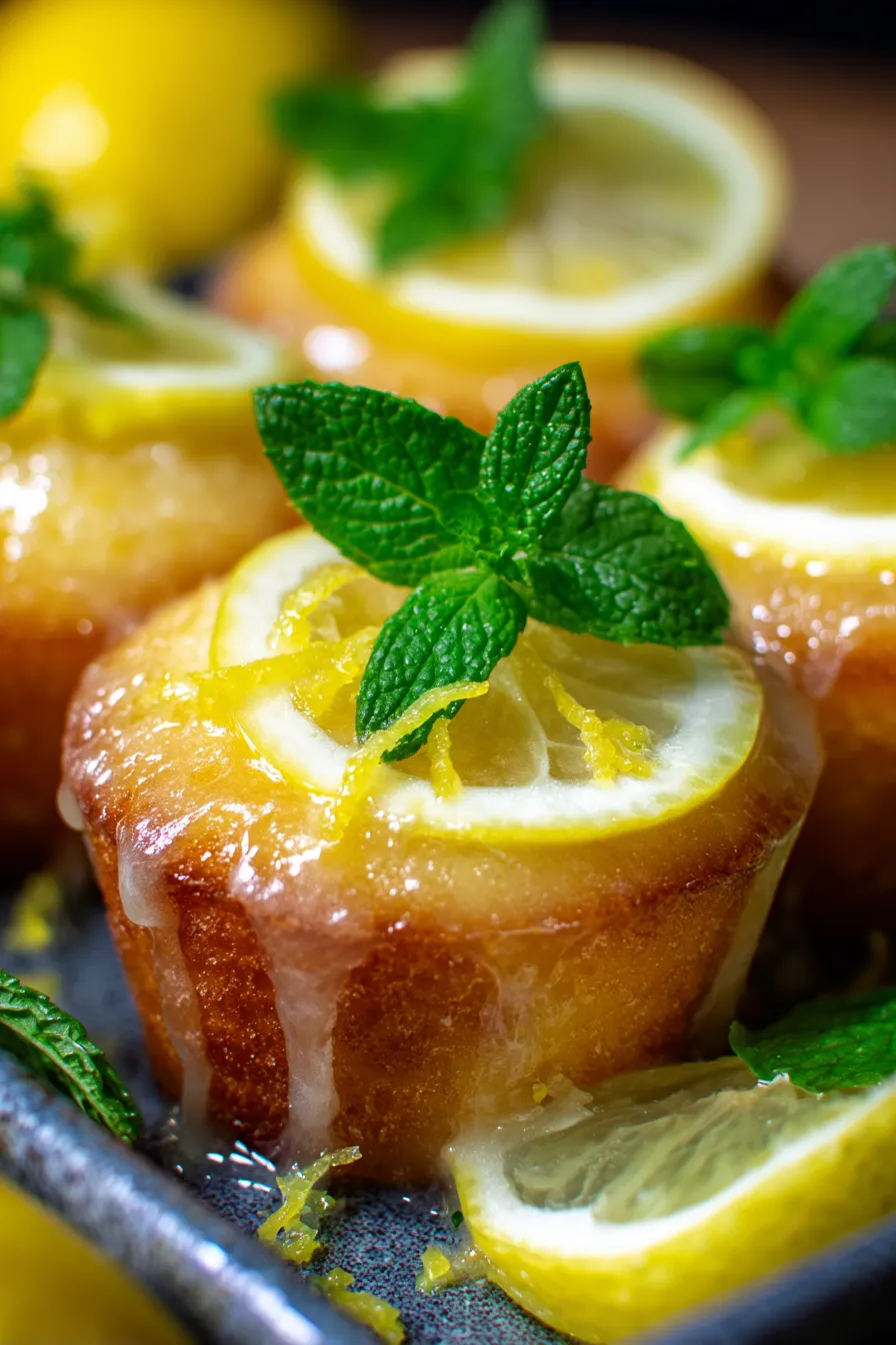 Mini Lemon Drop Cakes-ingredients-freshlemons