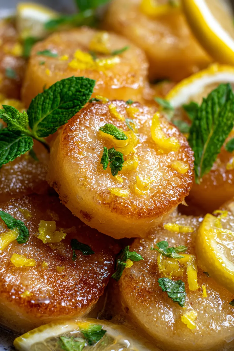 Mini Lemon Drop Cakes-slice-texture