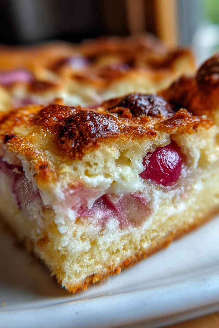Rhubarb Pudding Cake-ingredients-rustic