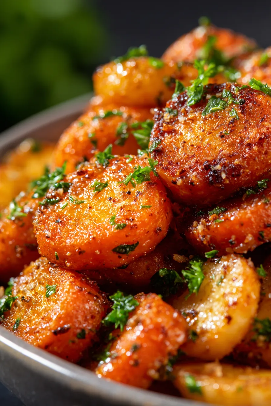 Tasty Parmesan Carrots! 🥕-cheesy-texture